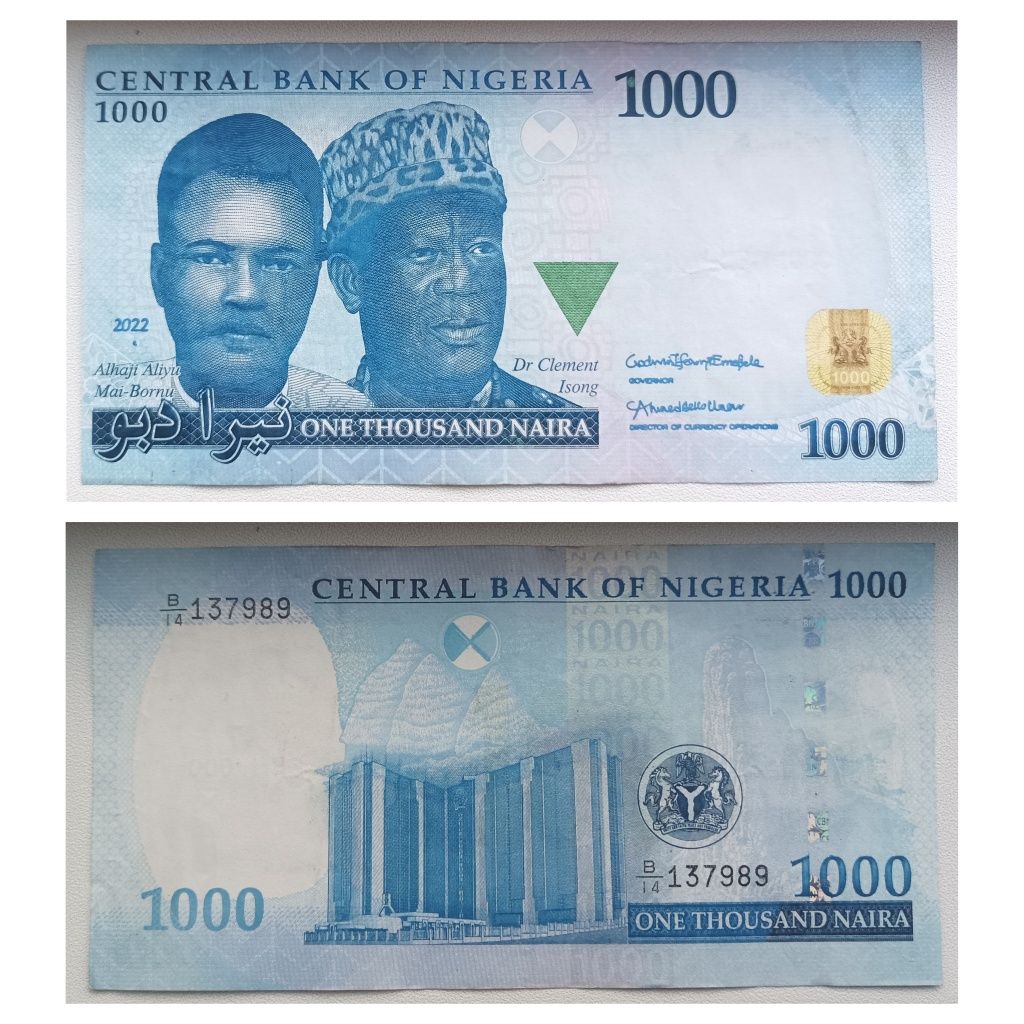 Set bancnote Naira din Nigeria