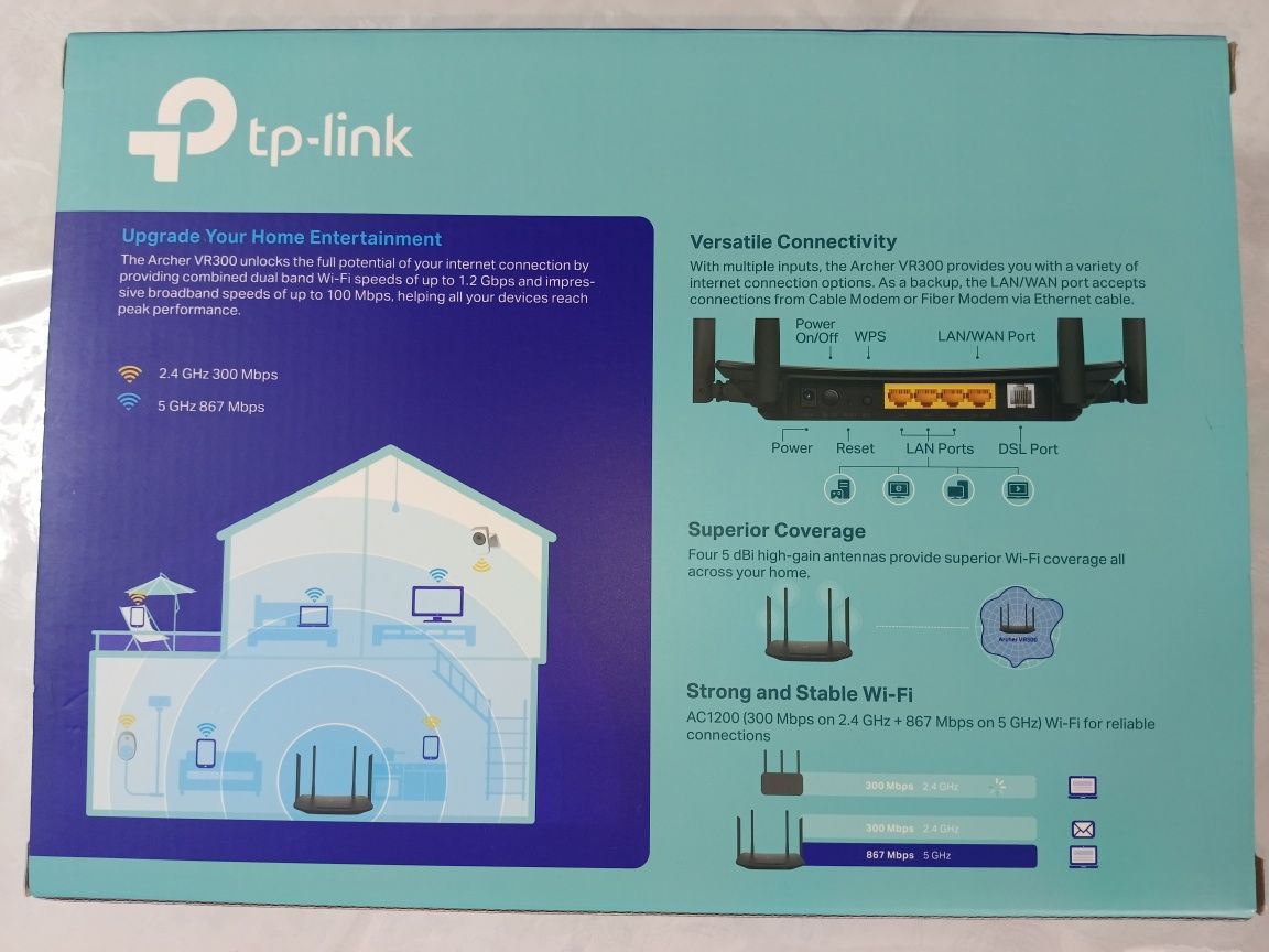 Продам Маршрутизатор TP-Link VR300 AC1200