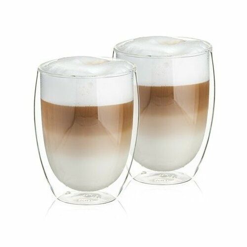 Pahare cappuccino/ ceai din sticla termo 250 ml-6 bucati