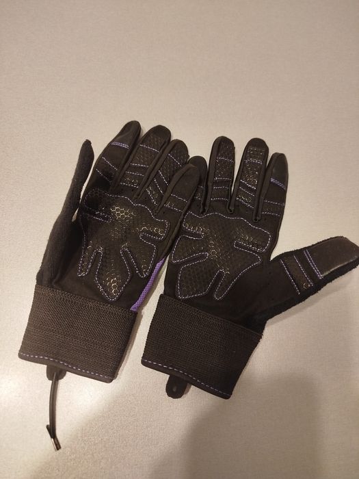 Фитнес ръкавици RDX - W1 Full Finger, лилави/черни