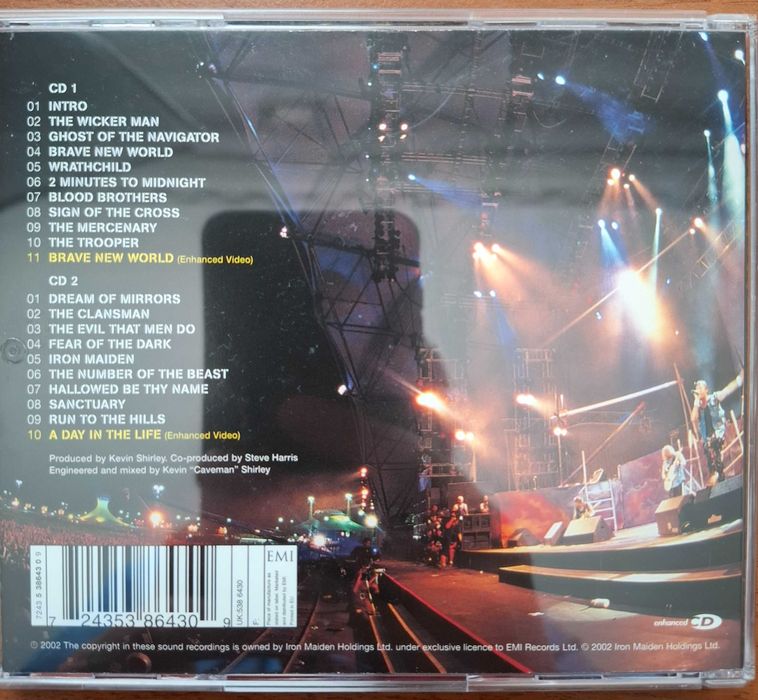 Iron maiden Rock in rio 2 CD's