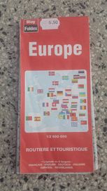 Пътна и туристическа карта на Европа