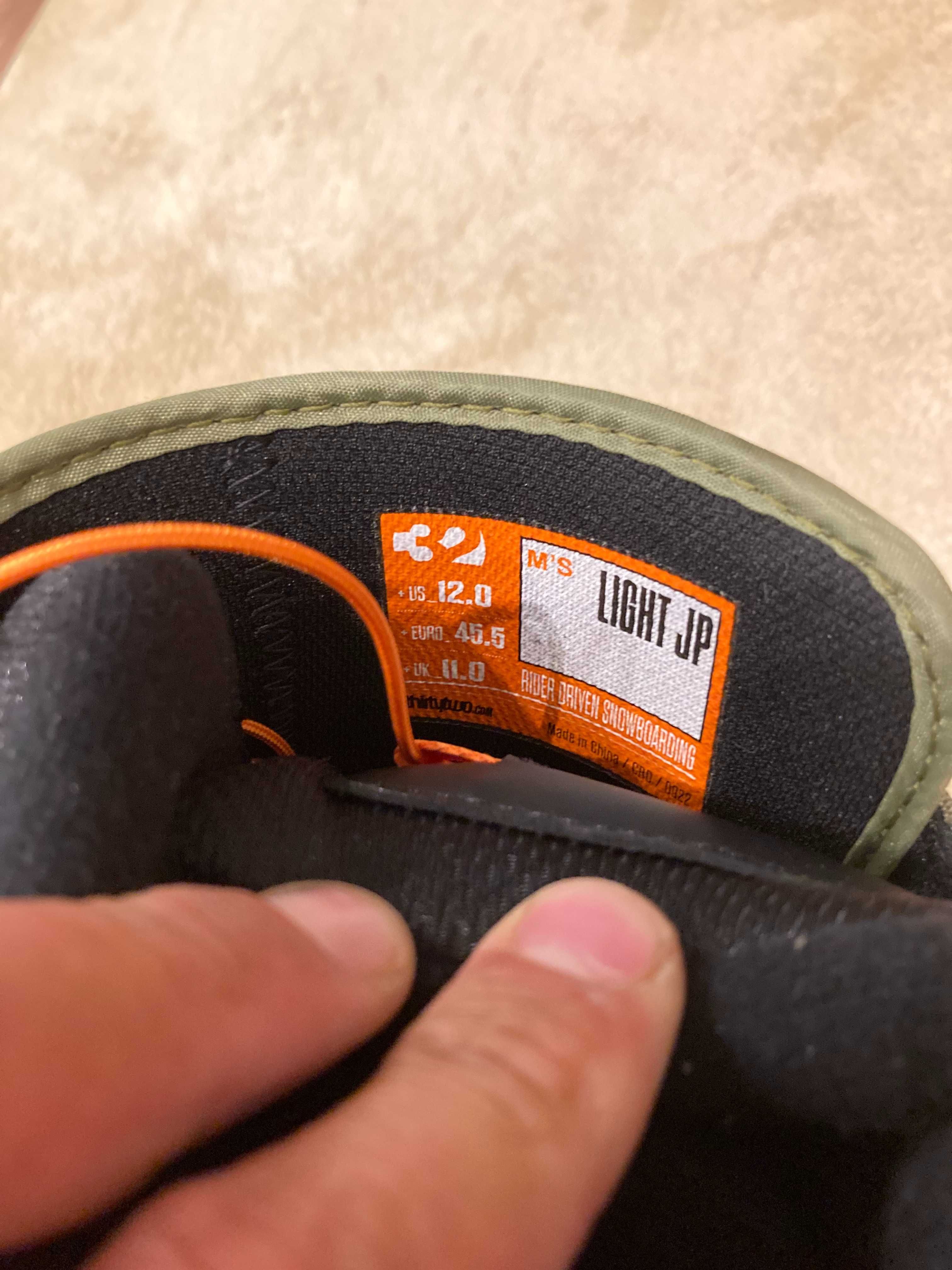 Snowboard boots ThirtyTwo  Light JP  Green EU 45.5