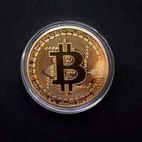 Moneda de colectie Bitcoin aurie&argintie și alte modele