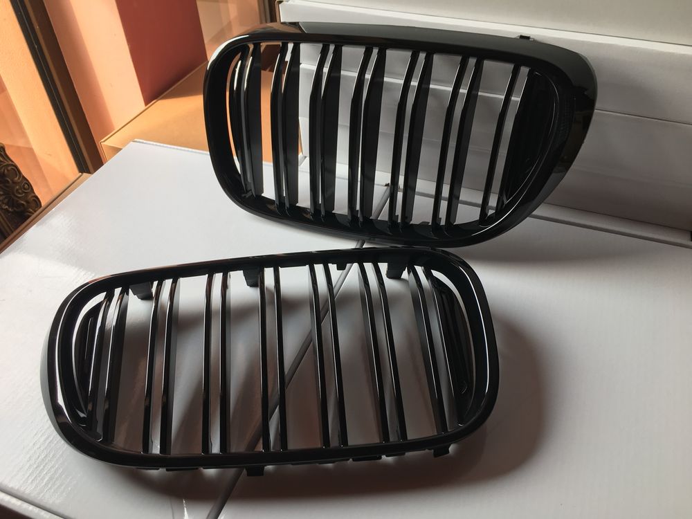 Grile negru lucios duble pentru Bmw G11 G12 seria 7