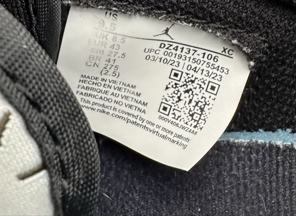 Travis Scott x Air Jordan 1 Low Oliv (42,5) Маратонки