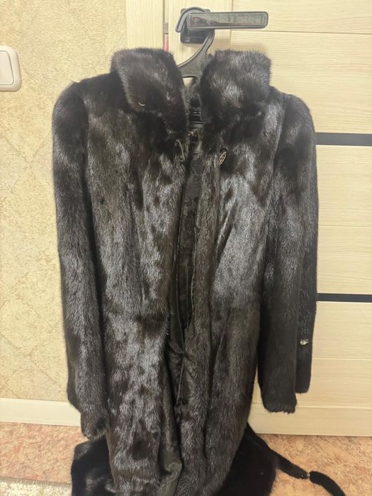 Роскошная норковая шуба натуральный мех