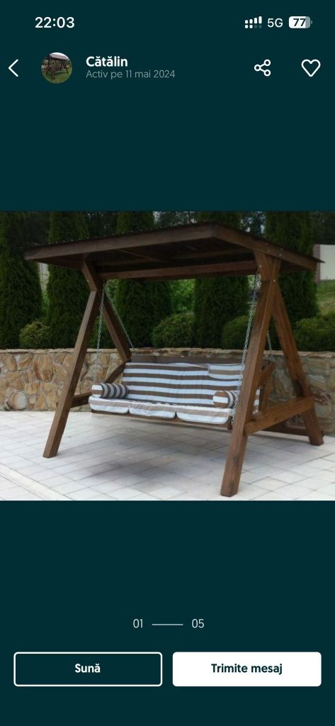 Leagan balansor rustic si modern
