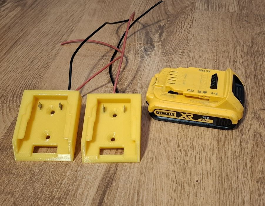 2 buc adaptor acumulator cu borne și fire Dewalt / Makita / Milwaukee