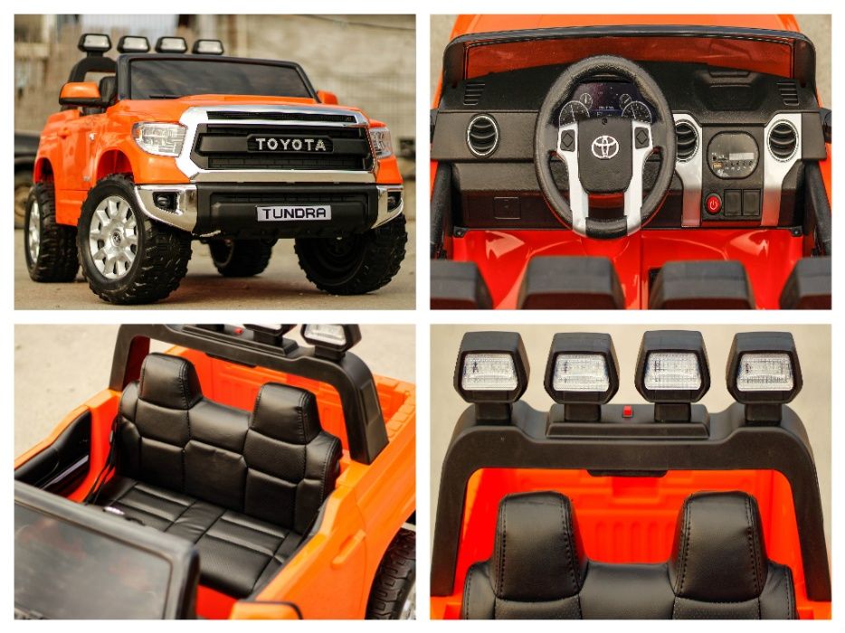 Masinuta electrica pentru 2 Copii, Toyota Tundra 2x45W 12V #Orange