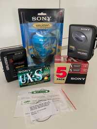 Sony Walkman WM B39 si Ex302, casti MDR-009, casete FX si UX-S