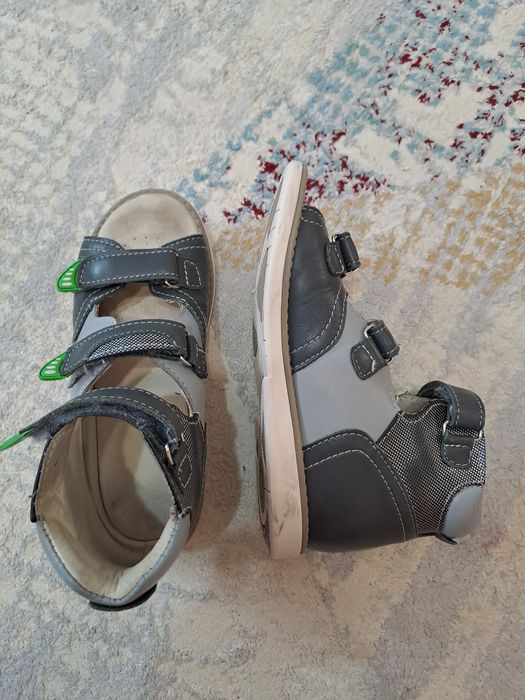 Сандалии ортопедические кожанные