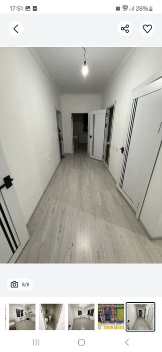 Ipoteka kredit va Subsidiya bor. 1 xonali, Sokin Makon 36,9m2, 1/10/16