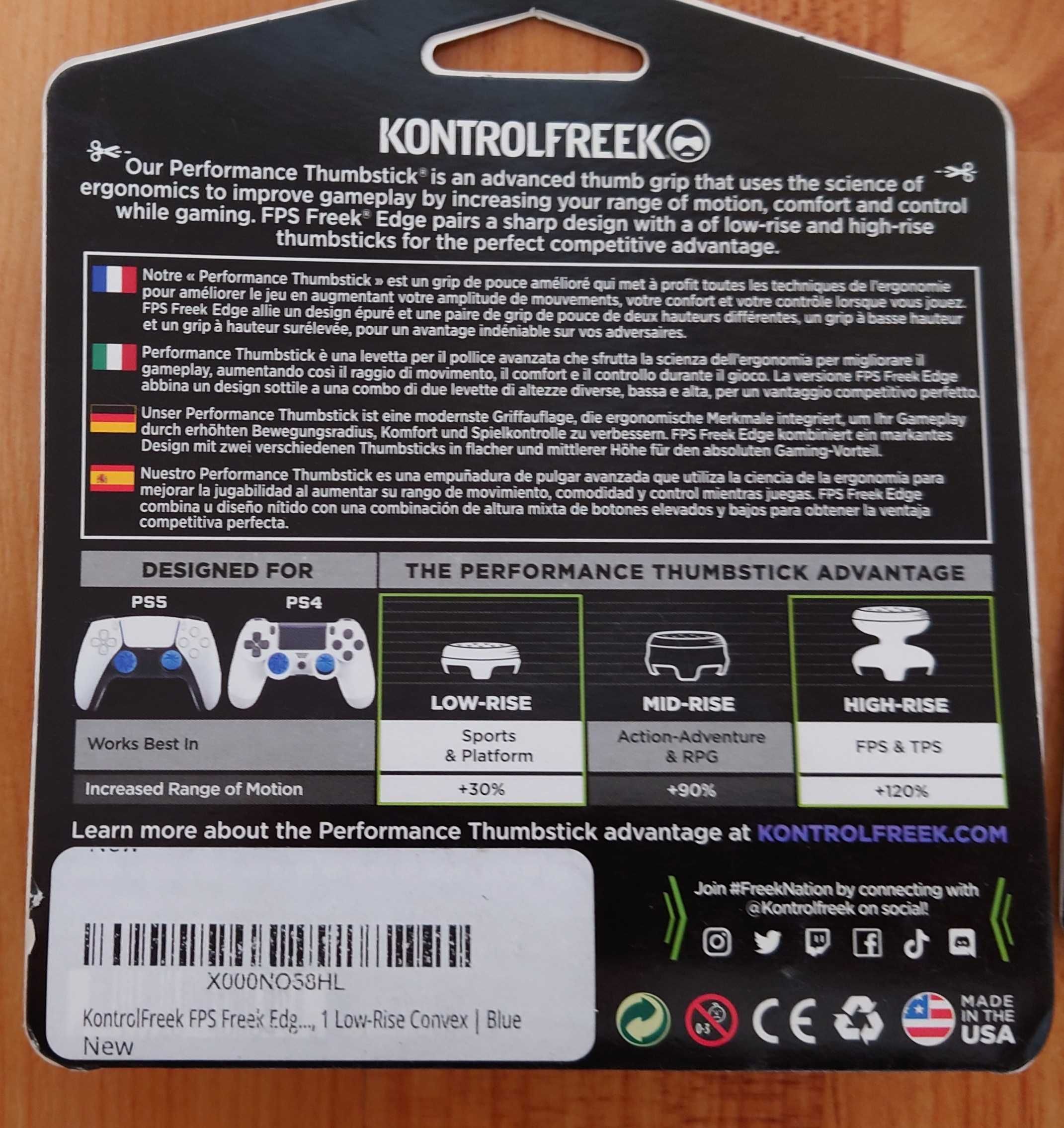 [ PS4/PS5 > Стикове / Тапи KontrolFreek Performance за PlayStation