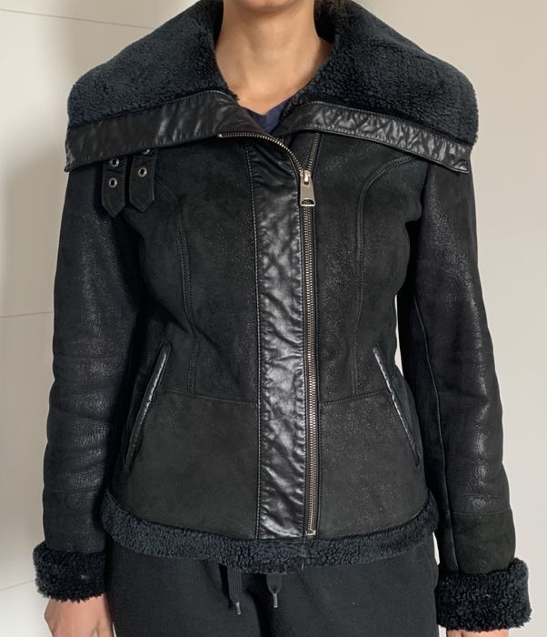 Зимно яке агнешка кожа