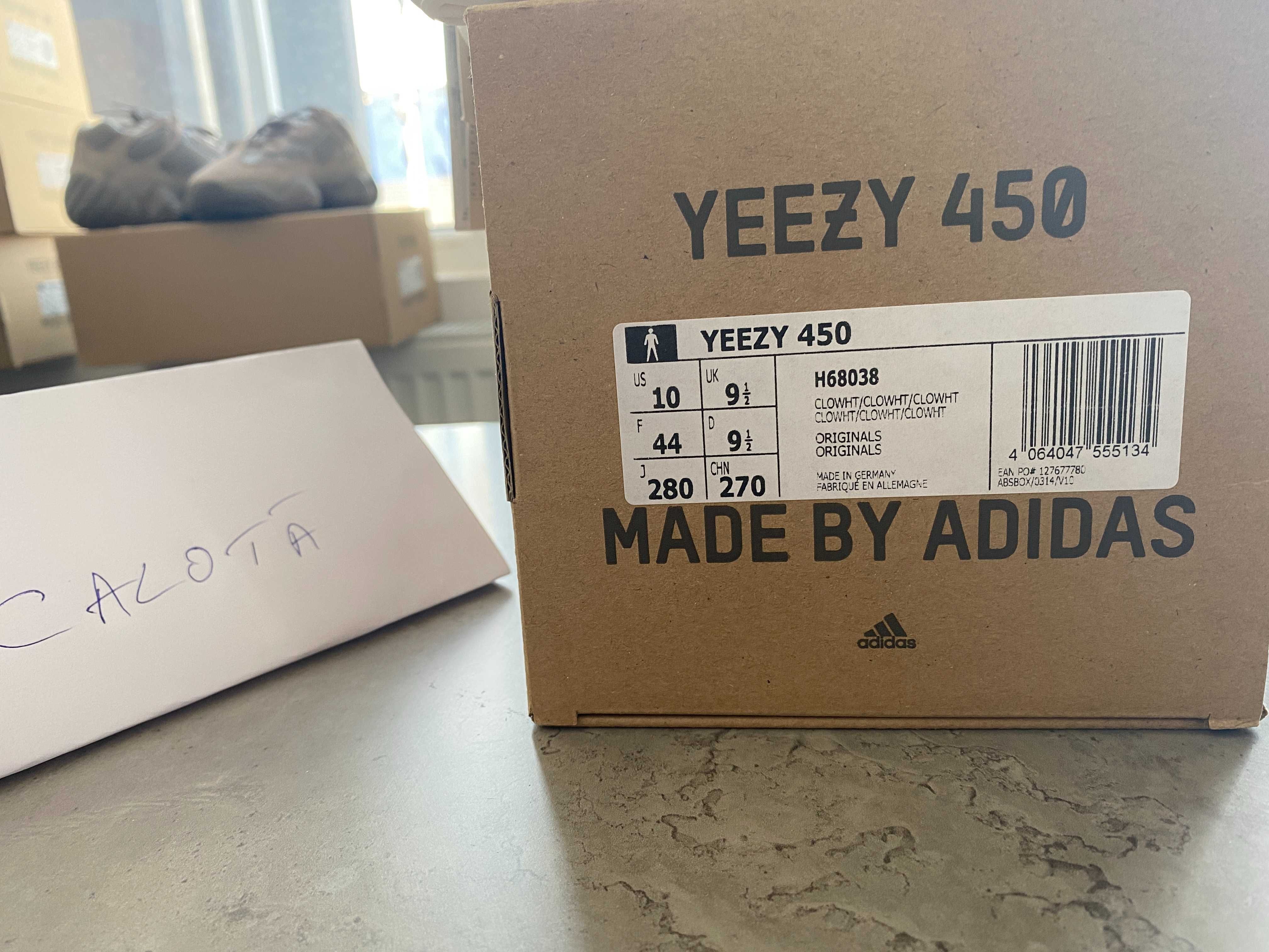 Adidas Yeezy 450 Cloud White Size 44