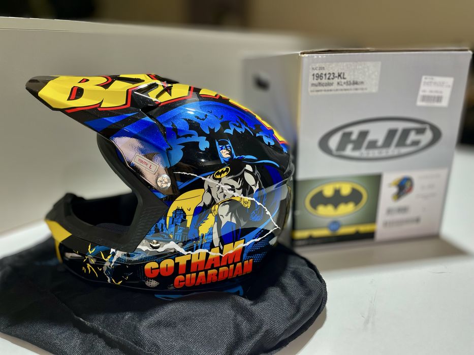 Casca cross copii omologata tematica DC Batman