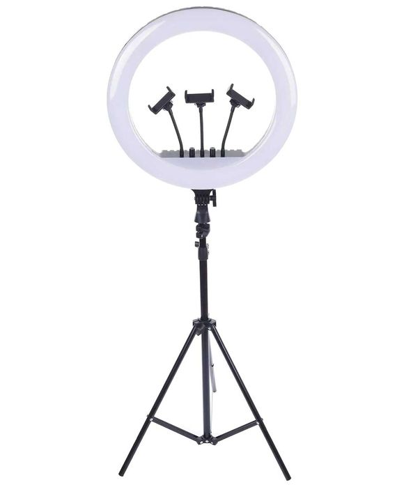 Lampa circulara RL-18 Led Lumina rece si calda 55w, Ring light 35.5 cm