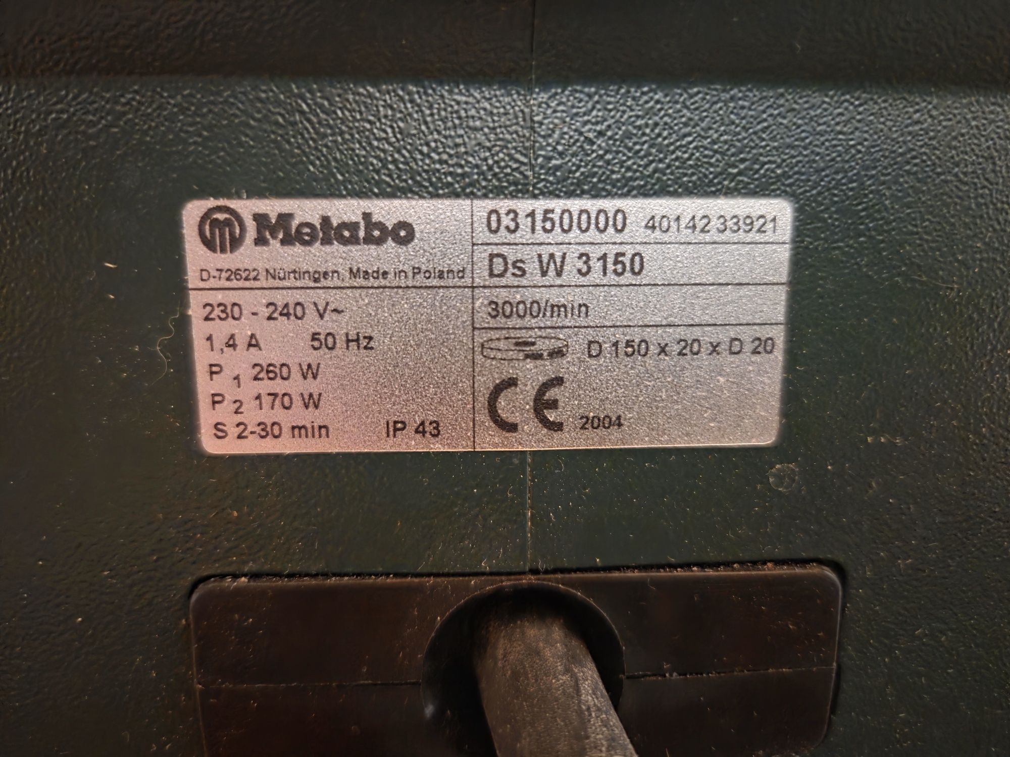 Шмиргел  Metabo DS W 3150, Метабо