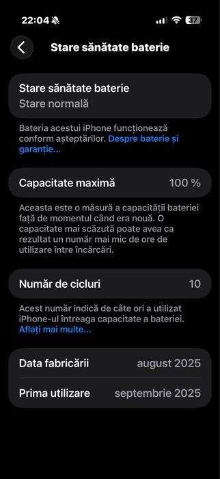 Iphone 17 AIR factura garantie 2 ani schimb cu iphone 16 pro max