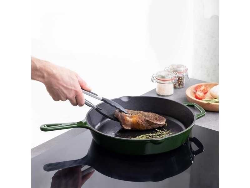 Чугунен Грил Тиган с Емайлирано Покритие Navaris, 30 см