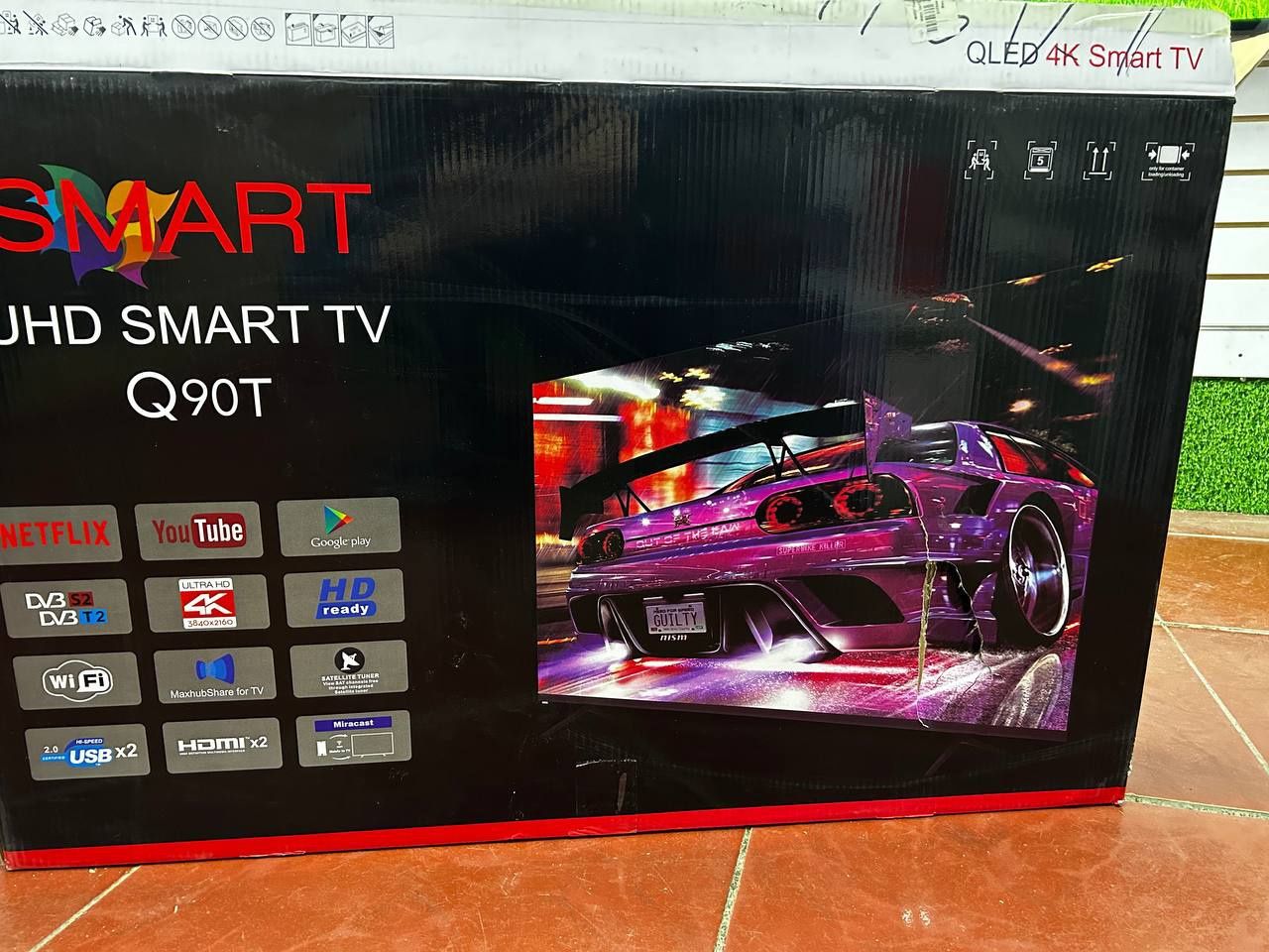Samsung UHD SMART TV Q90T, смарт телевизор, телевизор с защиткой