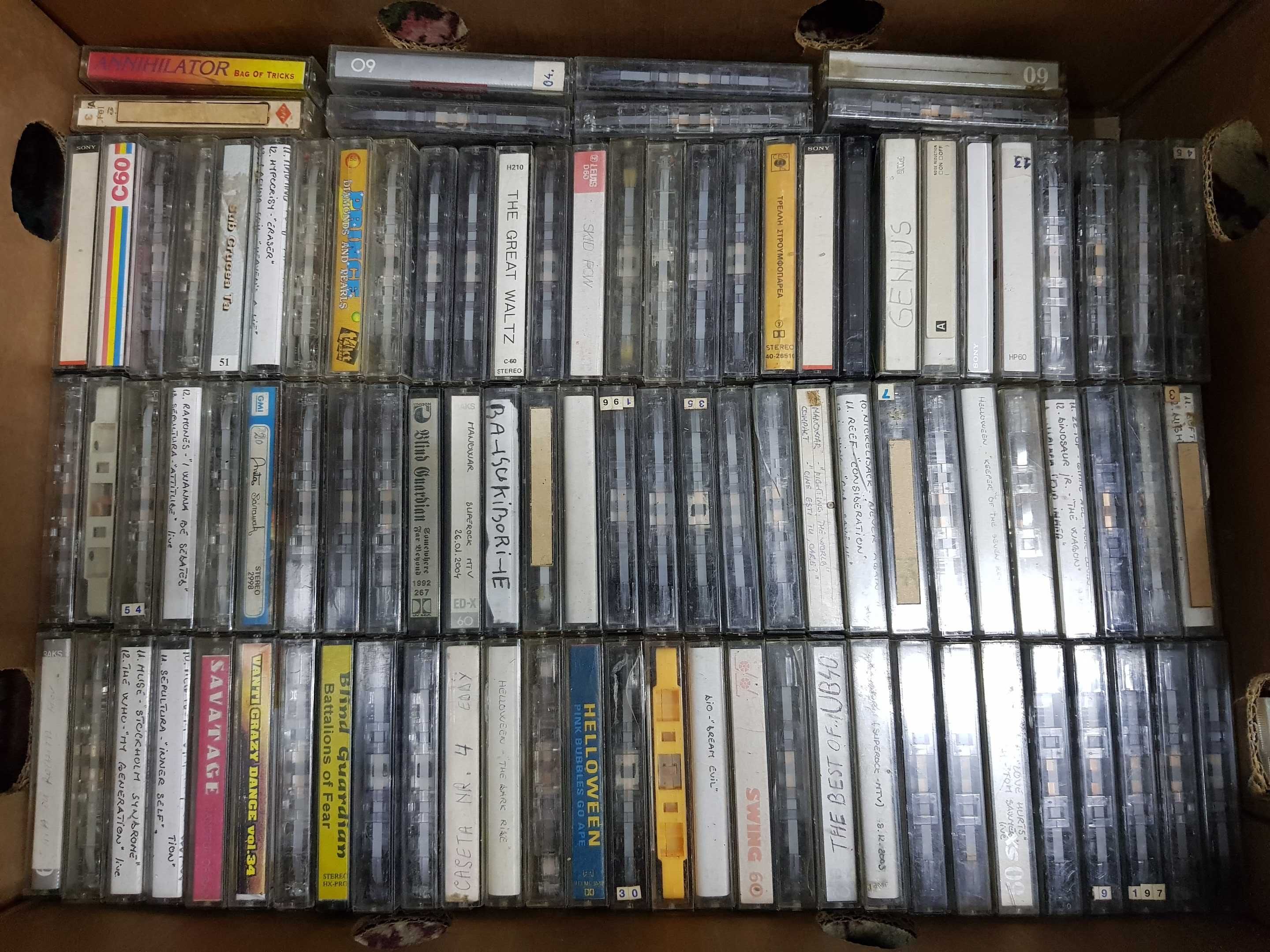 Lot Colectie 150 Casete Audio Muzica Diferite Marci Durate Sony Basf