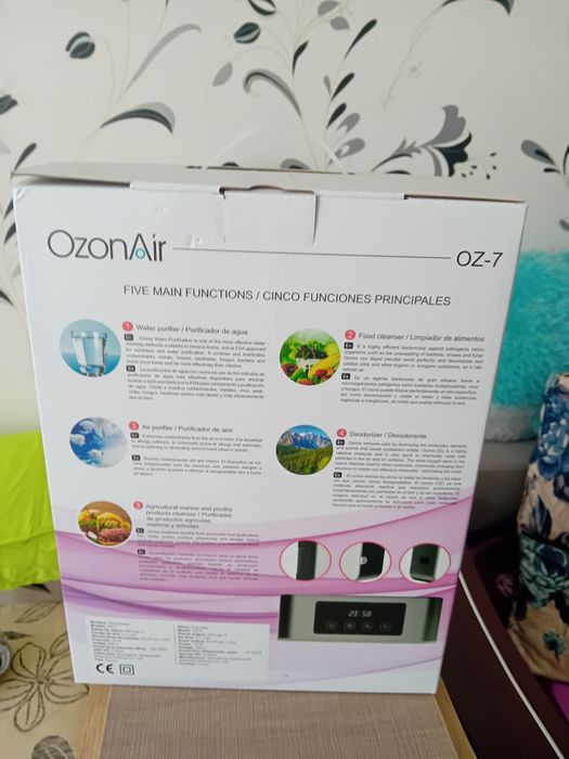 Vând OzonAir 07-7 nou în cutie original cu garanție.  Ne folosit 650
