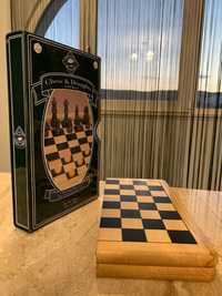 Уникална шах дъска от масивен дъб (Traditional Games)