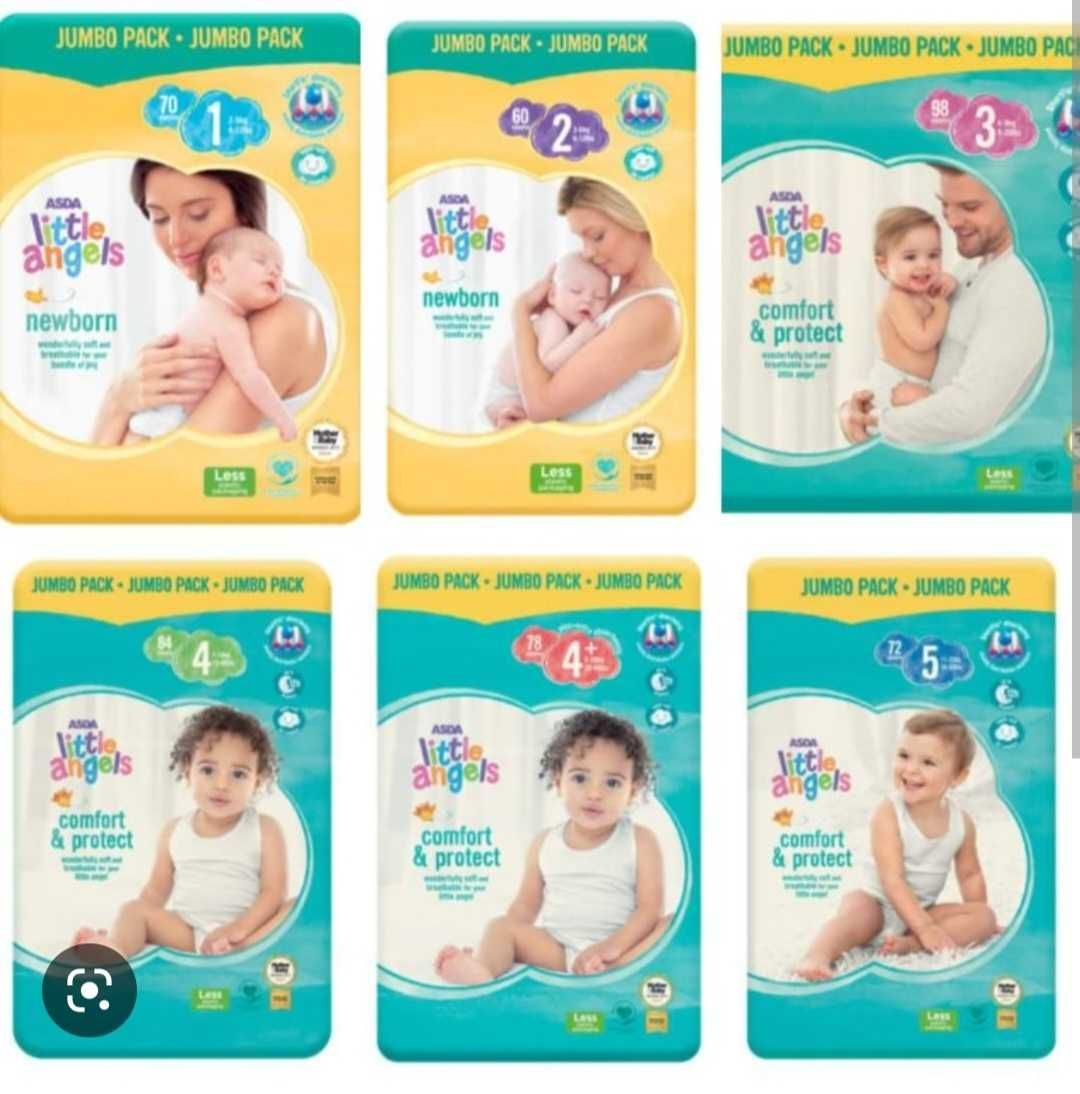 Памперси Litlle Angels Mamia Pampers Molfix Puffies внос от Англия