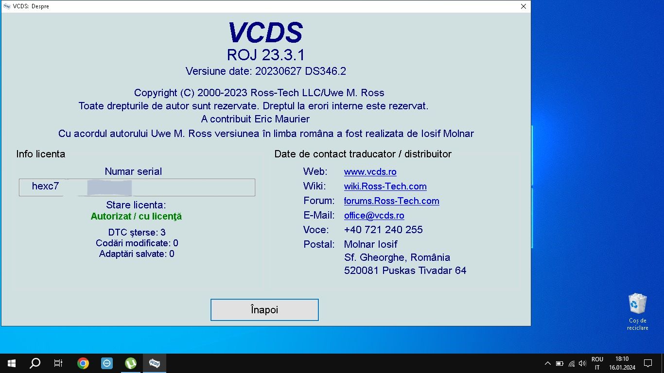 VCDS VAG COM 23.3.1 Româniă - Engleză VW Audi Skoda Seat