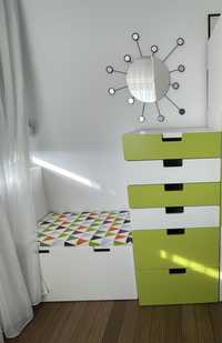 Vând mobilă cameră de copii Ikea (verde și alb)