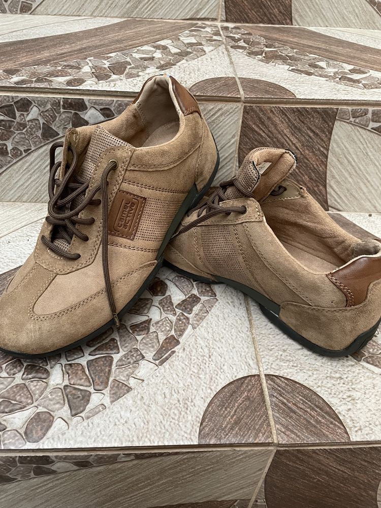 Pantofi de piele CAMEL