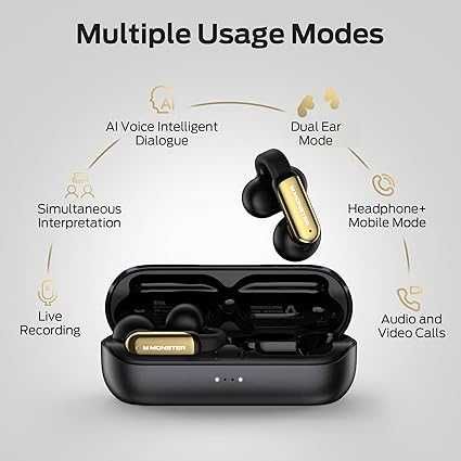 Monster AI Translation Earbuds , 3-в-1 безжични слушалки с преводач