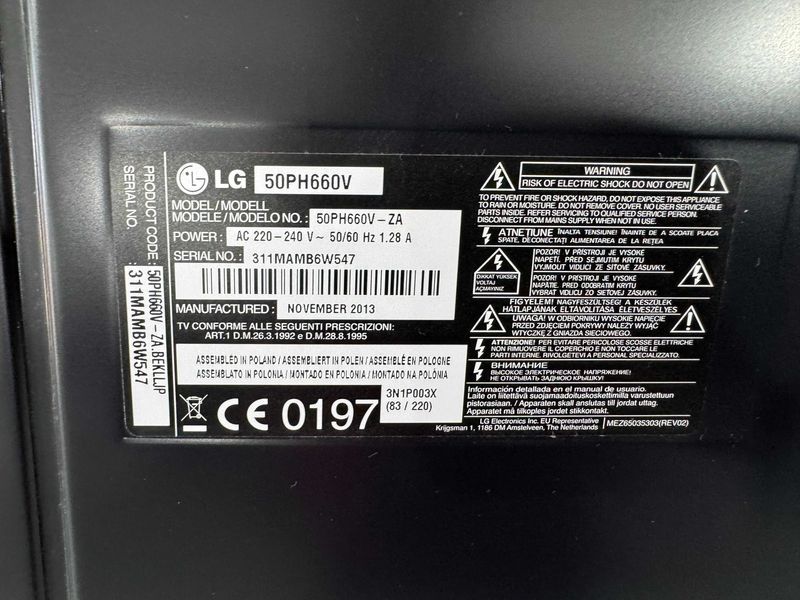 Телевизор - LG 50 inch plasma