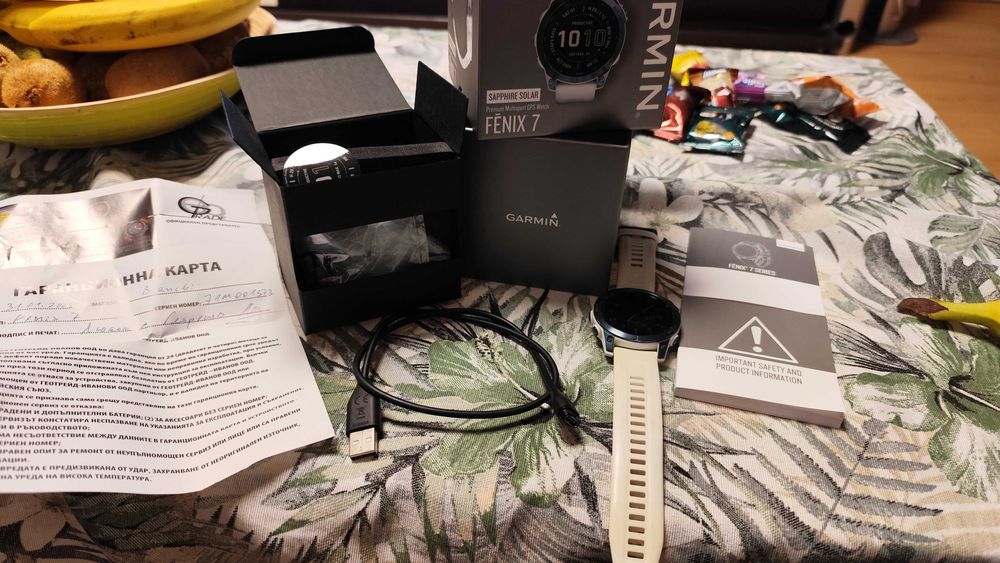 Смарт Часовник Garmin fenix 7 sapphire solar