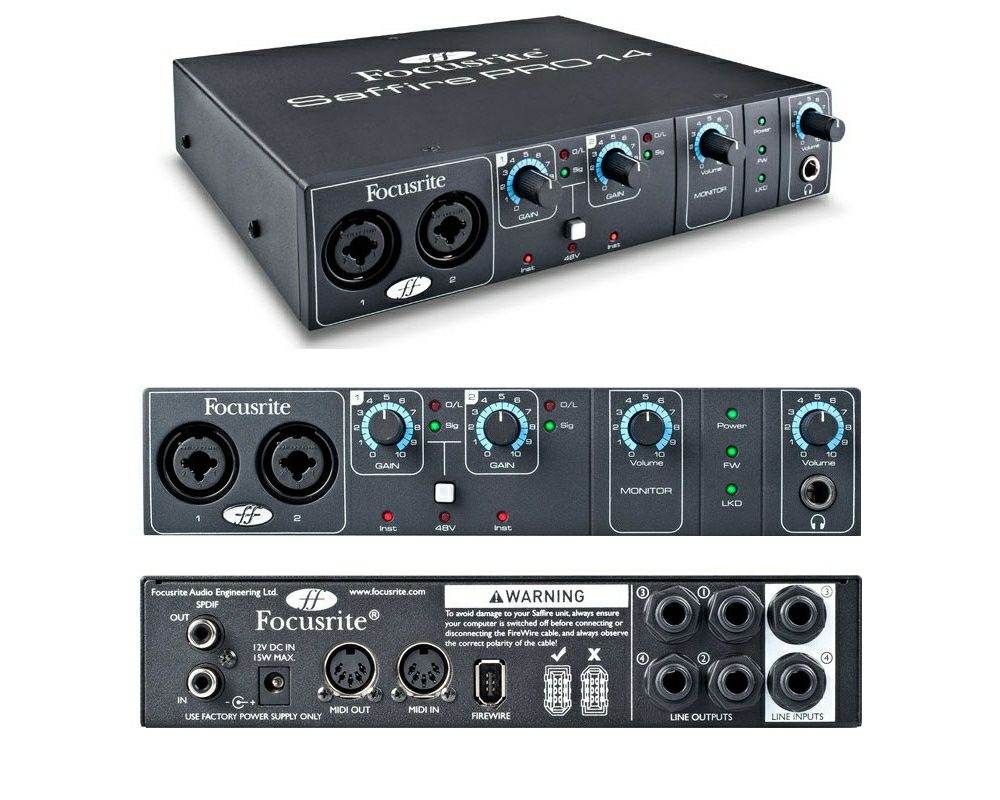 Звуковая карта focusrite pro 14 (фокусрайт про 14)