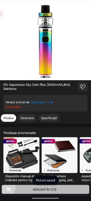 Kit Vaporesso Sky Solo Plus 3000mAh, 8ml, Rainbow