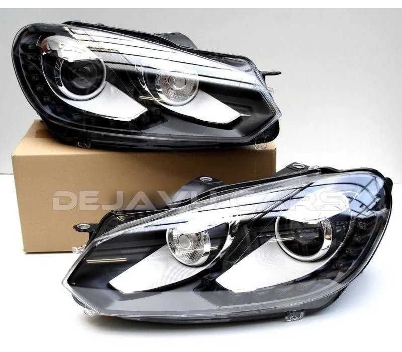 LED фарове за VW Golf 6 – диодни фарове с лупи, пълен комплект