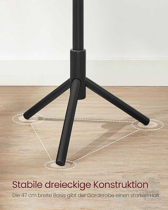 Cuier de haine tip Pom, Lemn Negru sau Wenge,175cm, REDUS de la 250RON