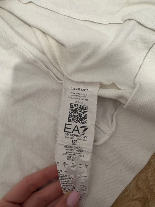 Hanorac Emporio Armani alb
