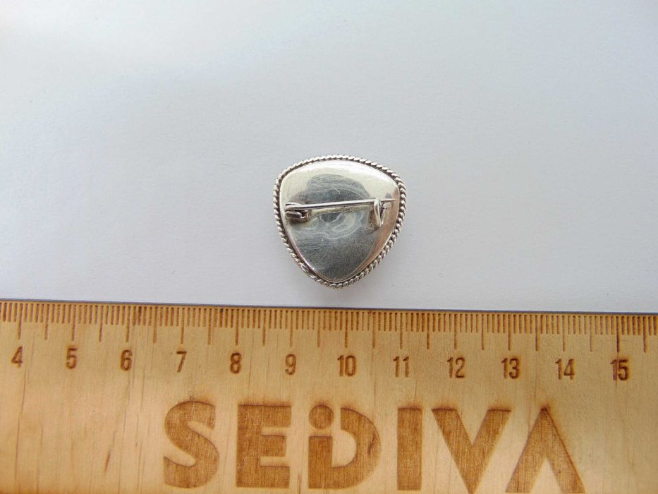 Brosa din argint semnat LH