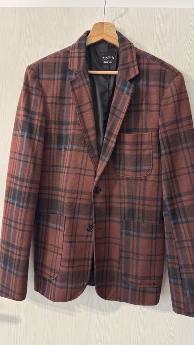 Sacou Zara Collection, ca nou, burgundy, marime S