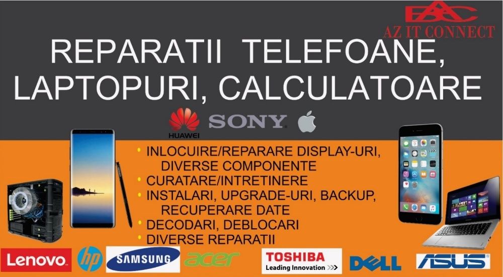 Service GSM - Reparatii telefoane, decodari, schimbare sticla display