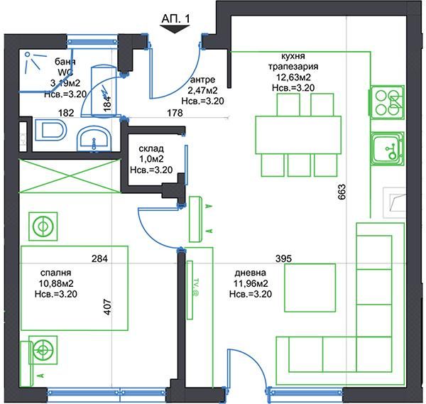Продава се Двустаен апартамент в Бургас, Център - 52 кв.м за 1721 €/кв.м - Снимка #6