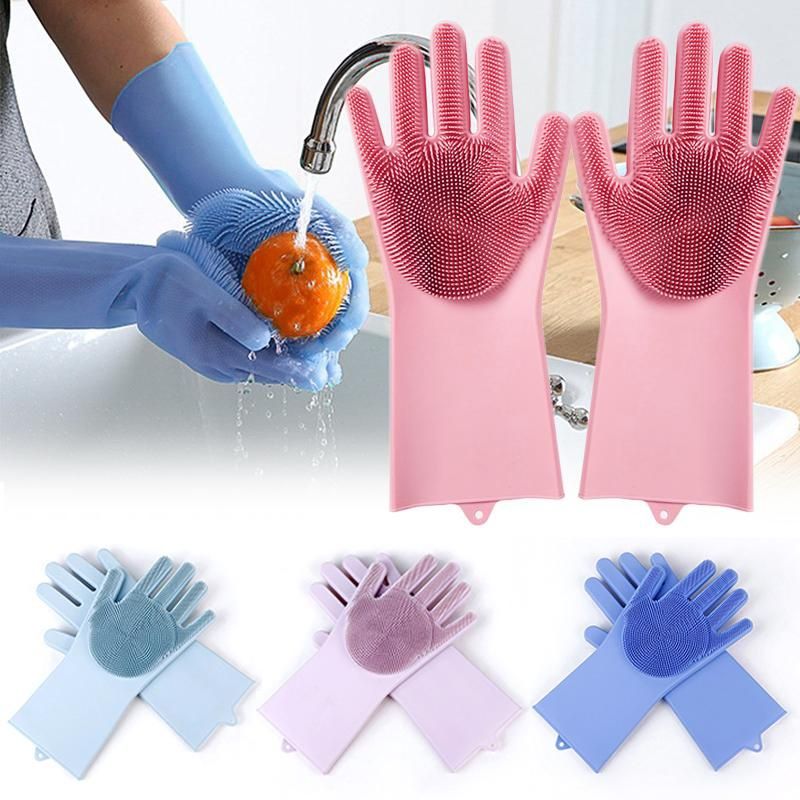 перчатки силиконовые для мытья посуды