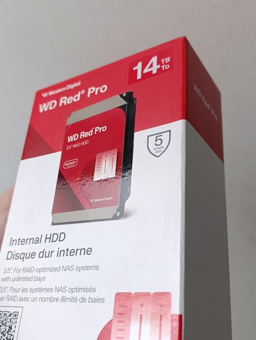 HDD Western Digital WD Red Pro 14TB, 3.5", ideal NAS, nou sigilat