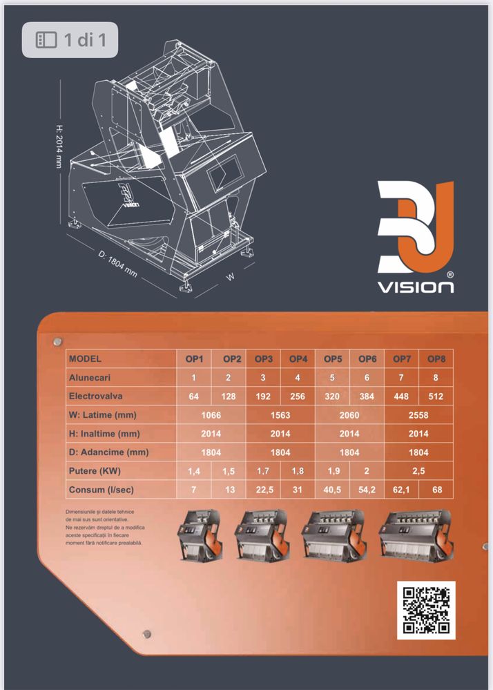 Masina de selectarea optica