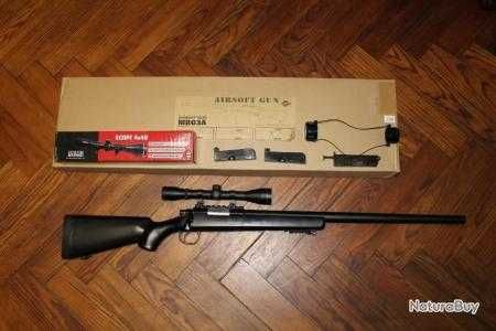 Pusca Airsoft FullMetal M61 Modificata 6,4j Bile 6mm Luneta+Bile