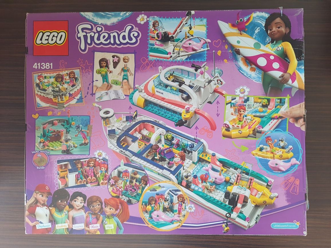 LEGO Friends - Barca pentru misiuni de salvare 41381, 908 piese